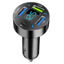 66W 4 Ports USB Car Charger with PD Quick Charge 3.0 - iPhone 13 12 Xiaomi Samsung Fast Charging Adapter  ourlum.com PD QC3.0 2USB  