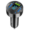 66W 4 Ports USB Car Charger with PD Quick Charge 3.0 - iPhone 13 12  Samsung Fast Charging Adapter  ourlum.com PD QC3.0 2USB  