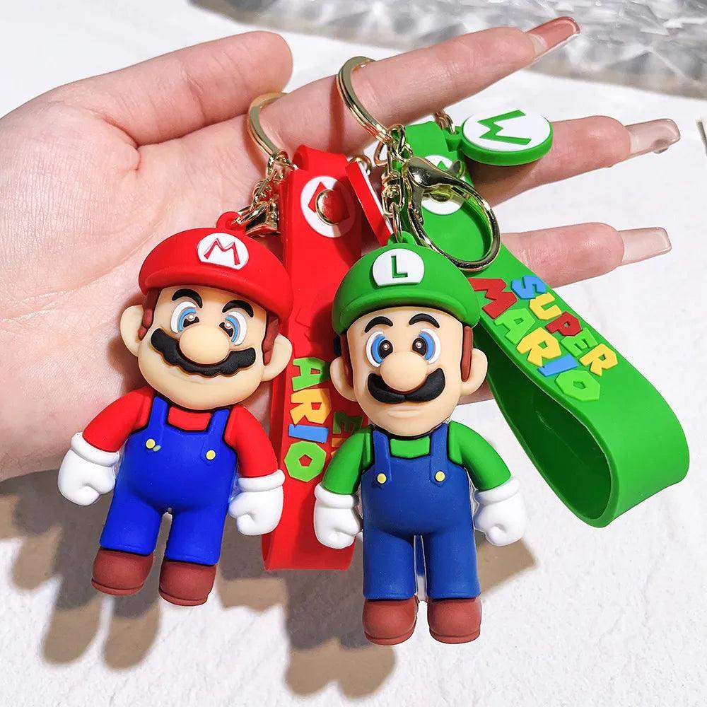 Super Mario Keychain Action Figures Set: Collectible PVC Toys for Fans  ourlum.com   