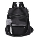 3 In 1 High Quality Anti-theft Backpack Women Waterproof Oxford Shoulder Bags School Bags for Teenager Girls Rucksack Travel Bag  ourlum.com Black  