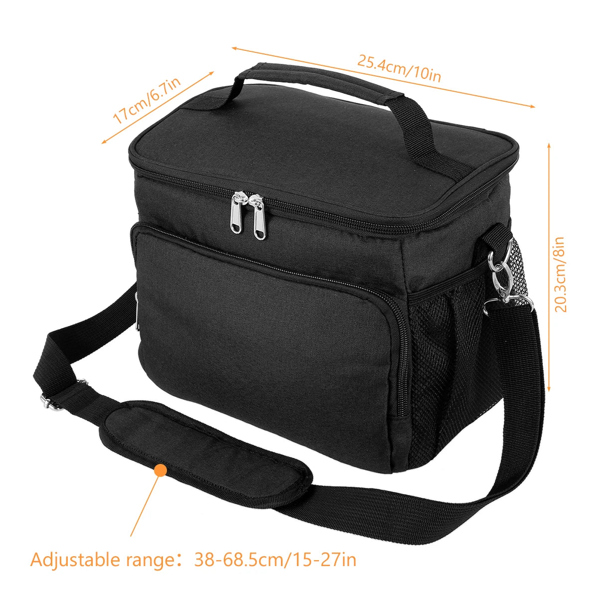 Insulated Lunch Bag for Women Men Large Cooler Bag Reusable Lunch Box Water-Resistant Leakproof Lunch Organizer Thermal