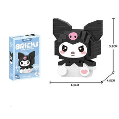 Sanrio Kuromi My Melody Building Block Set: Cute Anime Toy Kit for Fans