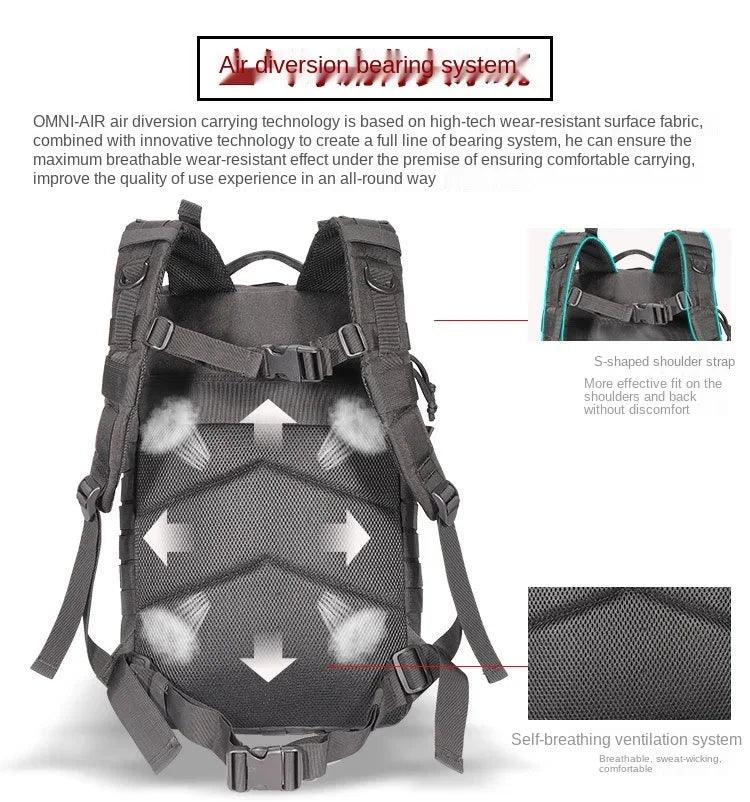 25L/50L Tactical Backpack Large Molle Hiking Backpacks Bags Business Men Backpack