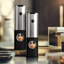 Electric Salt & Pepper Grinder Set USB Rechargeable LED Light Kitchen Tools  ourlum.com   