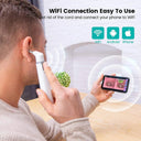 Wireless Otoscope: HD WiFi Ear Camera with LED Lights