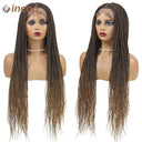 Kanekalon Synthetic Braided Lace Front Wigs for Style Options