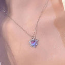 Luxury Zircon Star Pendant Necklace for Women - Elegant Fashion Jewelry Gift  ourlum.com AY5688601AY  