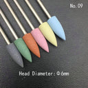 6pcs/set Rubber Silicon Nail Drill Milling Cutter for Manicure Bit Flexible Polisher Machine Electric Nail File Art Tools  ourlum.com GXJ 6-9  