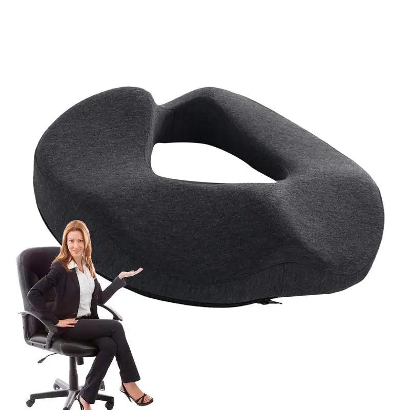 Ergonomic Memory Foam U-Shaped Chair Cushion for Pain Relief and Enhanced Comfort