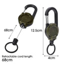 Retractable Heavy Duty Pull Reel Carabiner Key Chains