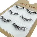 NEW 3Pairs Mink Lashes 3D Mink Eyelashes Invisible Band Natural Black Mink False Eyelash Full Strip cilios posticos Reusable  ourlum.com 3pairs6d11  