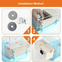 Wood Bird House Parrot Breeding Decorative Cages Pet Accessories - Natural Wood Quality  ourlum.com   