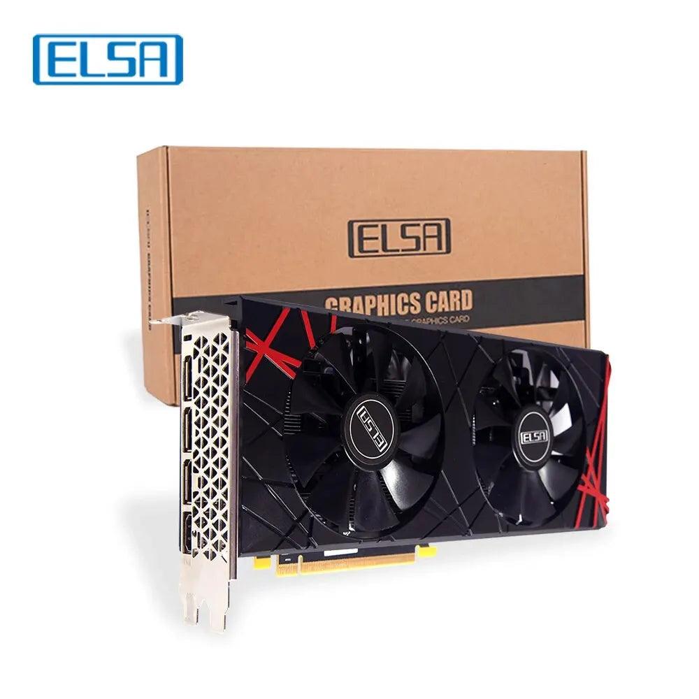ELSA AMD Radeon RX 580 8GB GDDR5 256bit Black GPU - High-Performance Graphics Card for Gaming and Office Workstations  ourlum.com   