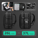 17 Inch Laptop Backpack Expandable Men Business Carry-on Bag