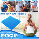 Breathable Gel Seat Cushion for Office and Car Comfort