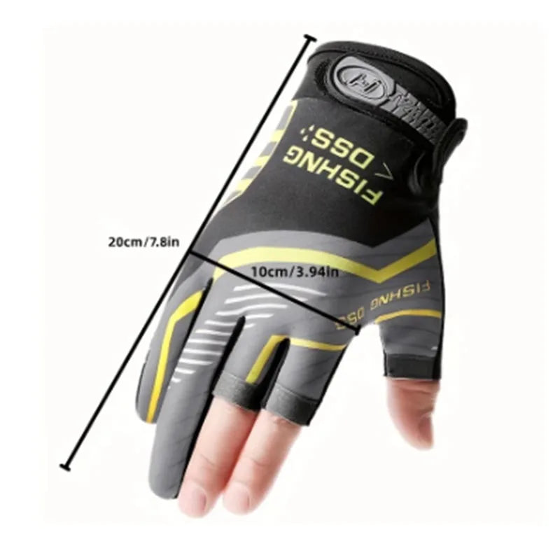 Anti-Slip Fishing Gloves Wear-resistant Summer Outdoor Breathable Angling Cycling Sports Gloves Fishing Apparel