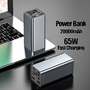 High-Capacity 20000mAh 100W Portable Charger with Type-C PD