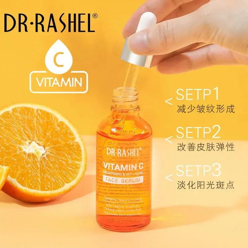 Radiant Glow Vitamin C Serum with Hyaluronic Acid for Skin Brightening and Anti-aging  ourlum.com   
