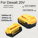 High-Capacity DCB2006 Battery for DeWalt 18V/20V Tools