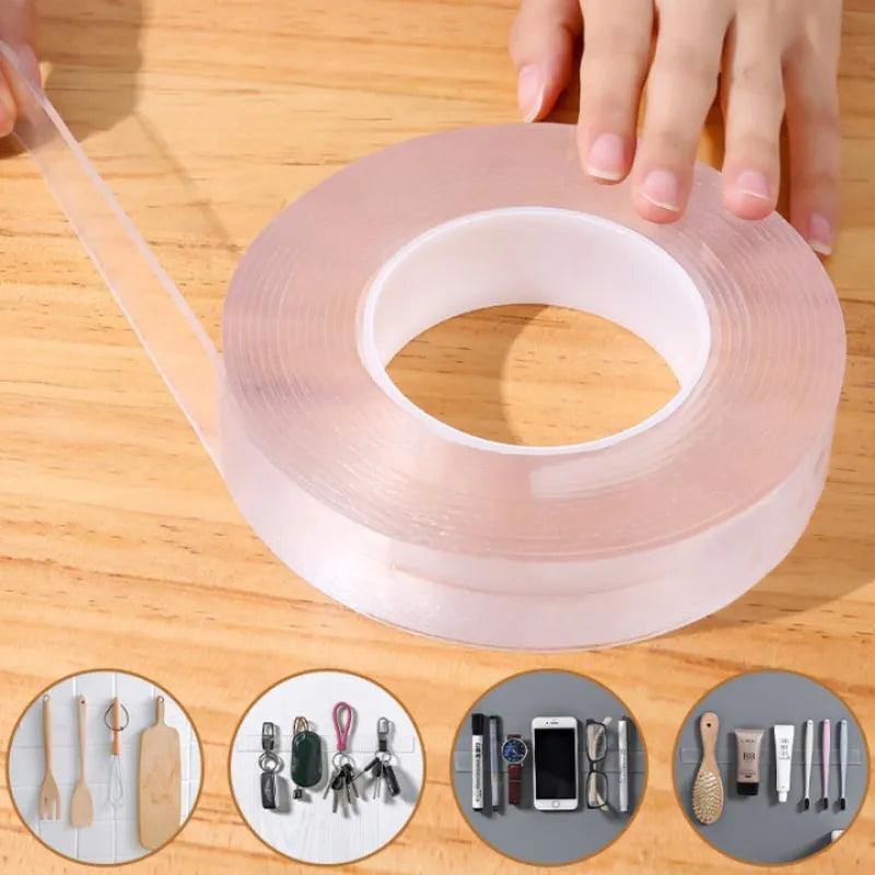 Nano Waterproof Transparent Reusable Acrylic Double Side Adhesive  ourlum.com   