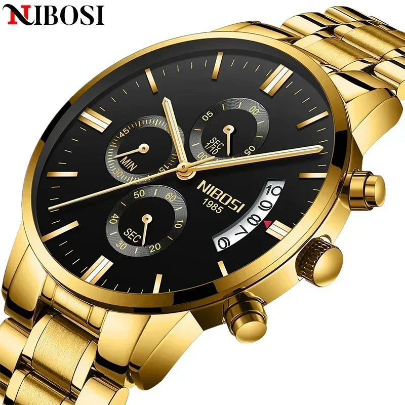 NIBOSI Men's Luxury Waterproof Sports Chronograph Watch: Precision & Style  ourlum.com   