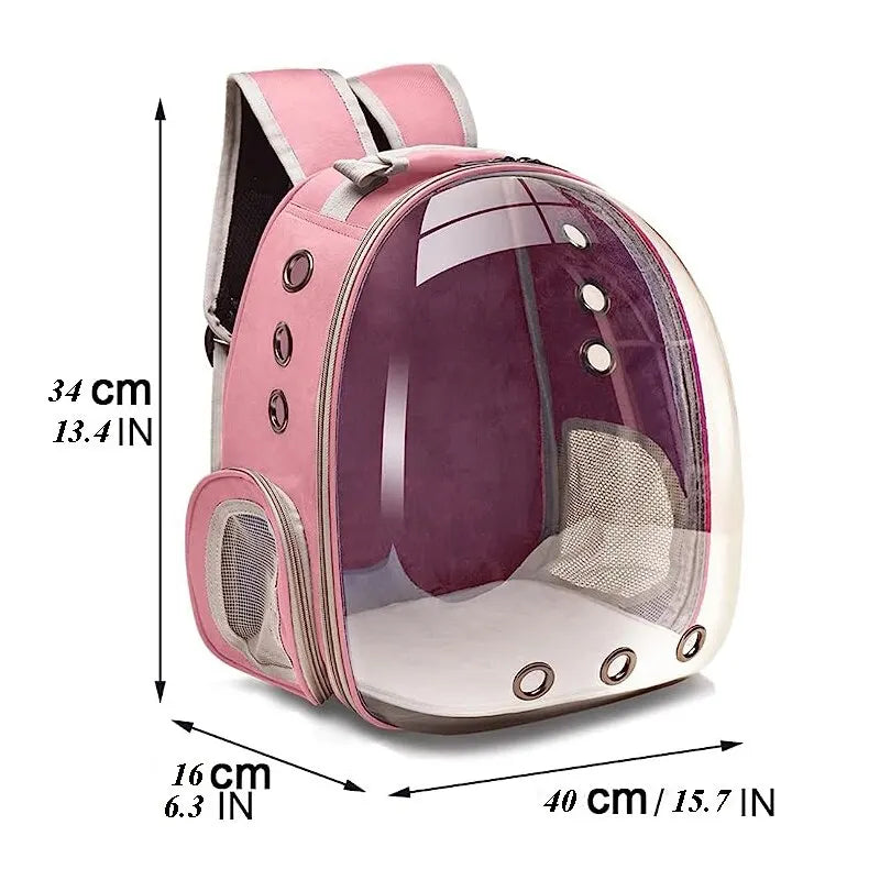 Transparent Bubble Pet Backpack: Stylish & Secure Travel Companion  ourlum.com   