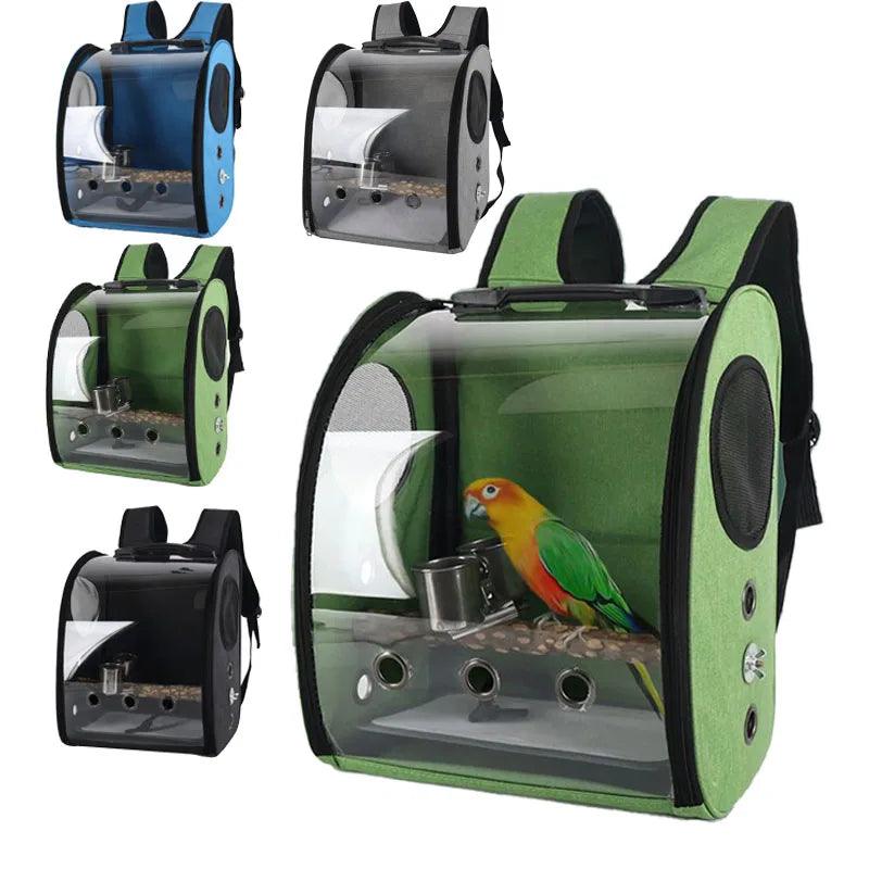 Parrot Adventure Backpack: Stylish Outdoor Bird Carrier Bag  ourlum.com   