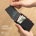 RFID Secure Metal Wallet Luxury Holder for Men Anti Theft