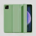 Xiaomi Pad 6 PU Leather Tri-Fold Case: Stylish Tablet Cover with Stylus Pen  ourlum.com Matcha Green Xiaomi Pad 6 Russian Federation