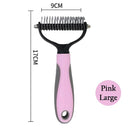 Professional Pet Grooming Brush - Dual-Head Shedding Tool