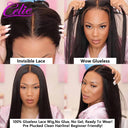 Celie HD Lace Glueless Straight Human Hair Wig 5x5 Closure