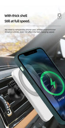 Magnetic Car Wireless Charger Universal iPhone 15 14 13 Pro Max Samsung Xiaomi Holder