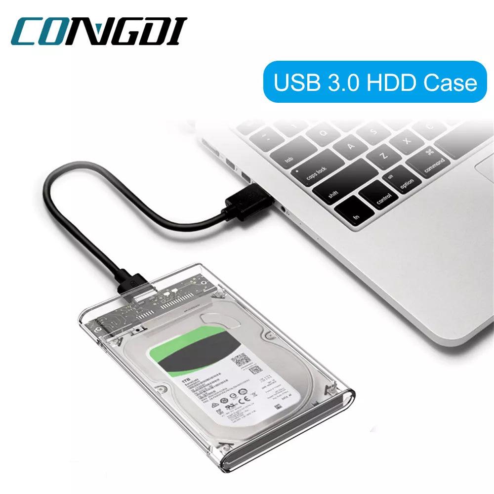 External HDD Enclosure: Plug & Play 2.5" SSD Case, USB 3.0, UASP Support  ourlum.com   