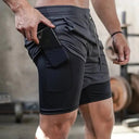 Summer Shorts For Mens Sports Sweatpants 2 In 1 Quick Dry