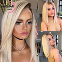 Effortless Elegance Pre Plucked Ombre Blonde Lace Front Wig