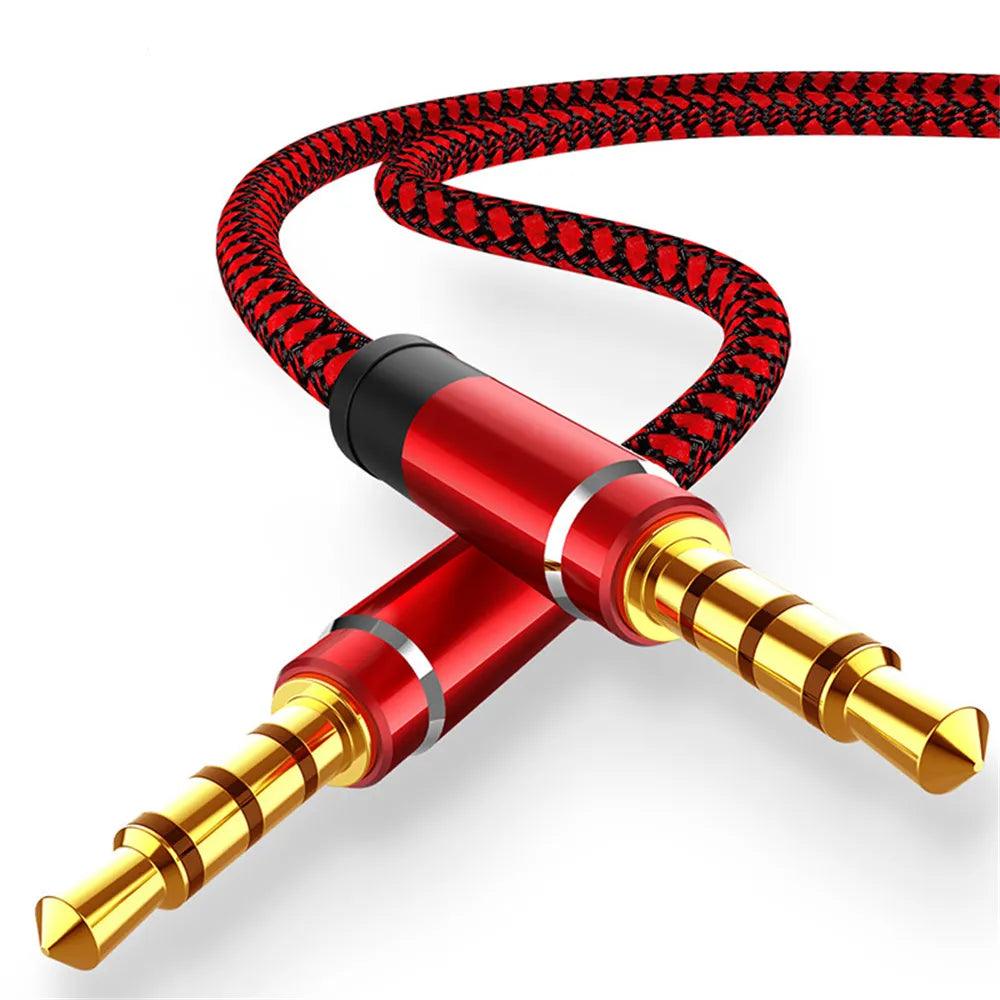 Universal Nylon Braid Aux Cable: Crisp Sound, Versatile Compatibility  ourlum.com   