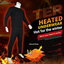 Ski Thermal Heated Underwear Winter Warm Underwear Men Women