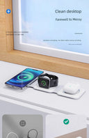 Three-in-One Headset iPhone Base Fast Charging Apple Accessory