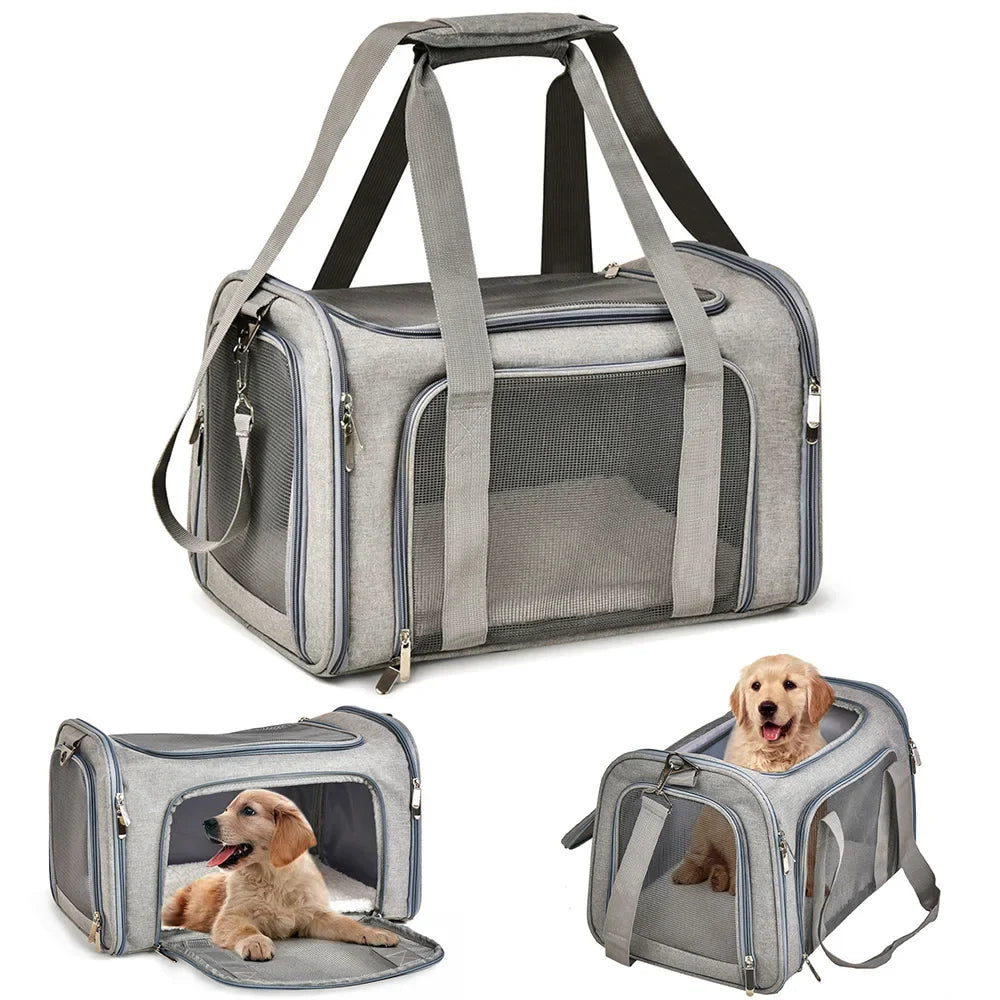 Soft Backpack Dog Carrier Bag for Traveling Pets: Safe, Portable, and Cozy  ourlum.com   