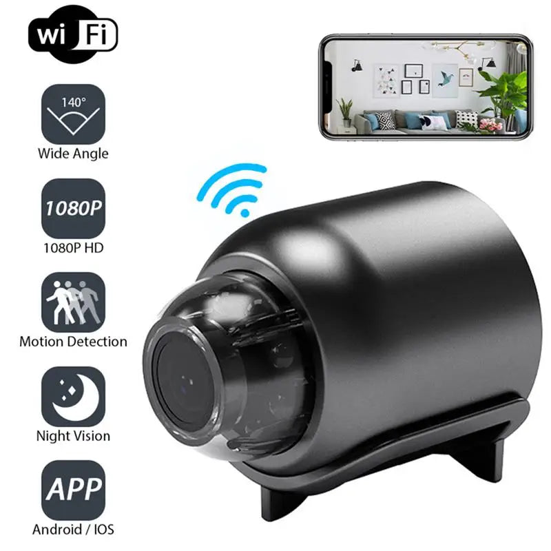 Mini WiFi Security Camera: Home Baby Pet Safety Night Vision IP Cam Audio.  ourlum.com   