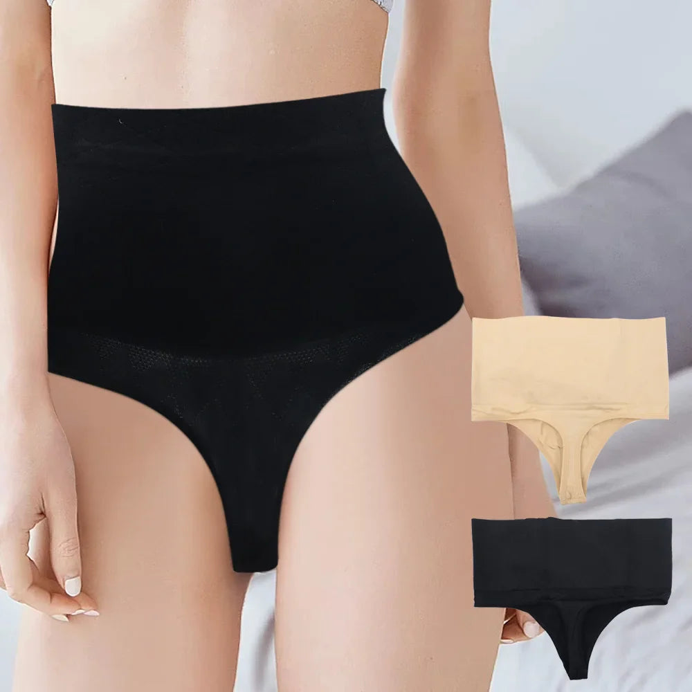 High Waist Tummy Control Butt Lifter Thong for Seamless Shaping & Comfort