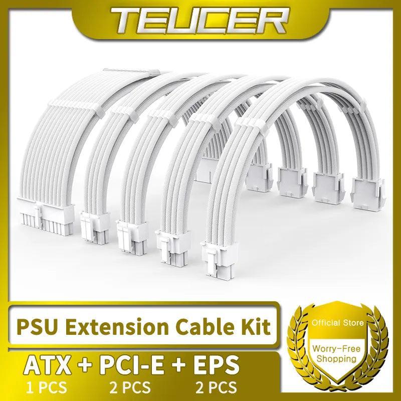 TEUCER TC-35 Series Cable Kit: Elevate PC Style with Solid Color Cables  ourlum.com   