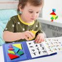 Wooden Magnetic Tangram Puzzle Book: Educational Toys For Kids  ourlum.com   