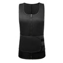 Men's Sauna Vest Waist Trainer with Double Belt Slimming