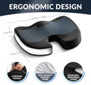 Memory Foam Gel-Cool Seat Cushion for Tailbone Pain Relief