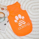 Cool Summer Dog Vest for Small Breeds: Breathable Thin T-Shirt for Pets  ourlum.com orange XS 