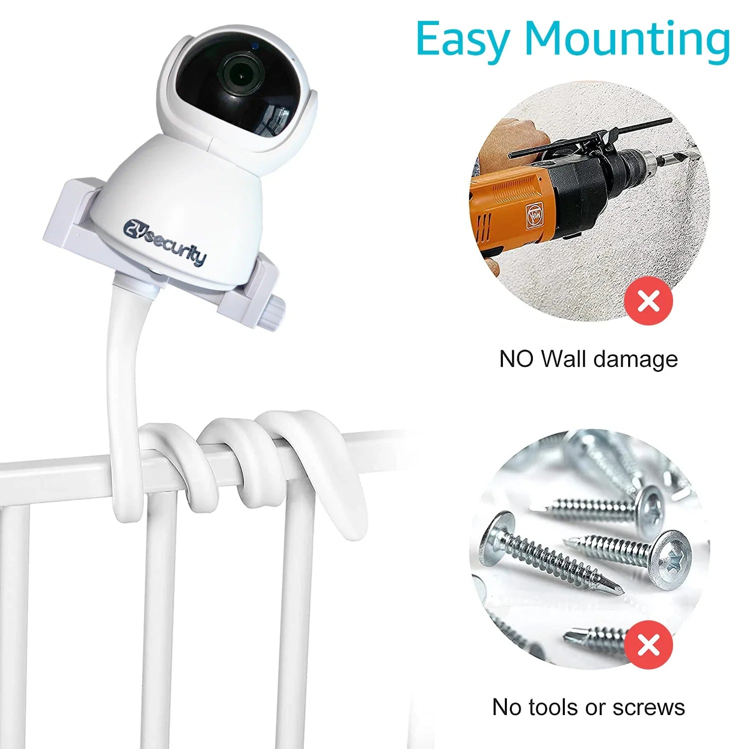 FlexiGuard Baby Camera Mount: Secure Baby Monitoring Stand  ourlum.com   