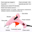 90W Hot Melt Glue Gun with Switch for 7mm Glue Stick Mini Indusrial Adhesive Hot Gun Electric Heat Temperature Gun Repair Tool  ourlum.com   