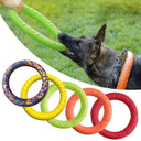 Interactive Dog Training Ring Puller Flying Discs Toy Fun