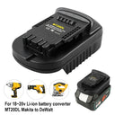 MT20DL Battery Adapter Convert for Makita to DeWalt Tools